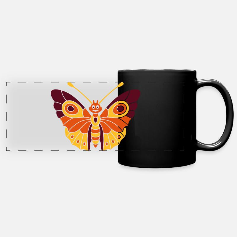 Butterfly (d) - Full Colour Panoramic Mug - black
