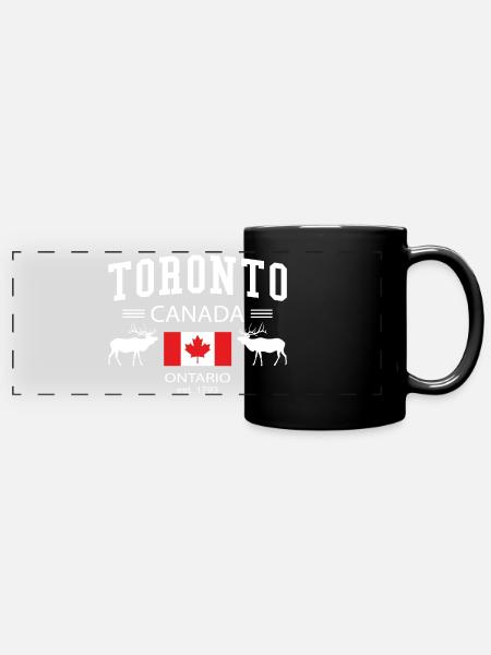 Toronto - Panorama-Tasse farbig - Schwarz