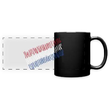Pays-Bas - Mug panoramique uni - noir - Devant