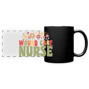 Wound Care Nurse - Full Colour Panoramic Mug - black - Front