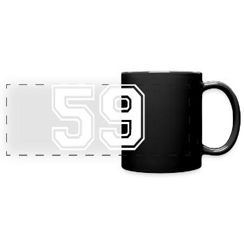 59 - Panorama-Tasse farbig - Schwarz - Vorne