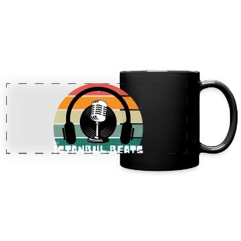 Im Retro Design gehaltenes Istanbul Chemise - Mug panoramique uni - noir - Devant