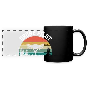 Drone Pilot - Full Colour Panoramic Mug - black - Front