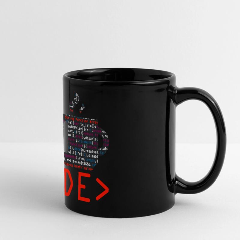Programmers generate code from coffee Full Colour Panoramic Mug