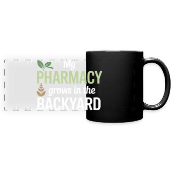 Vêtement certifié en pharmacologie clinique organique - Mug panoramique uni - noir - Devant