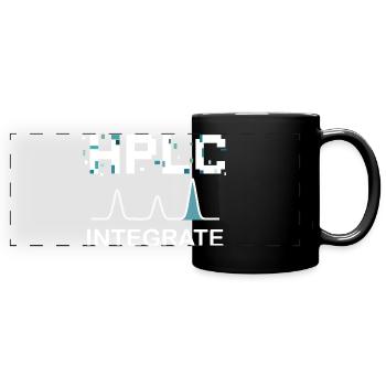 HPLC Integrate Performance Liquid Chromatography - Panorama-Tasse farbig - Schwarz - Vorne