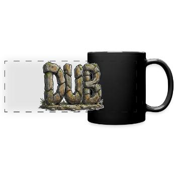Dub Reggae - Panorama-Tasse farbig - Schwarz - Vorne