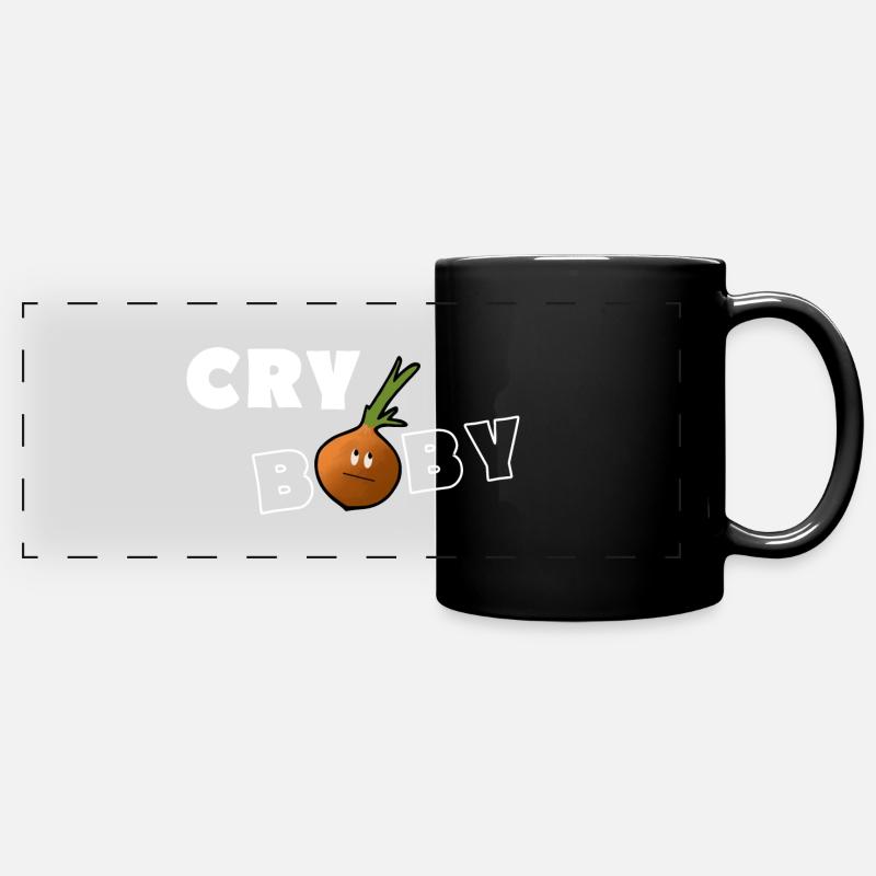 CRY BABY Heulsuse oignon - Mug panoramique uni - noir