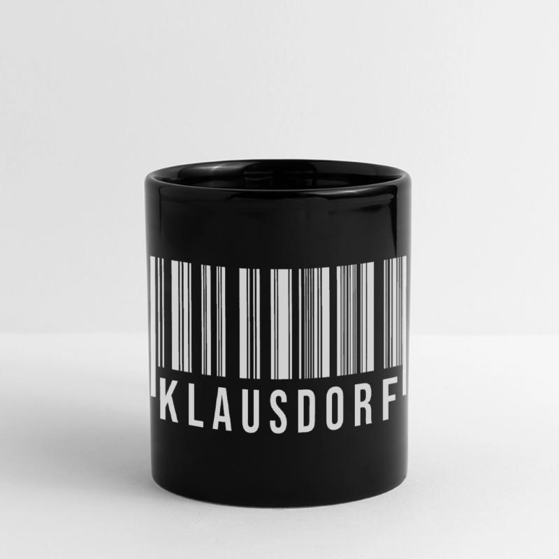 Klausdorf Strichcode Panorama-Tasse farbig