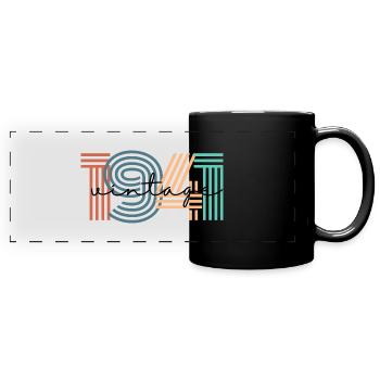 1941 Vintage Retro - Full Colour Panoramic Mug - black - Front