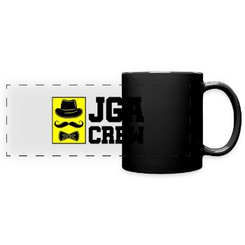 Bachelor Crew Bachelor Party Saying - Full Colour Panoramic Mug - black - Front