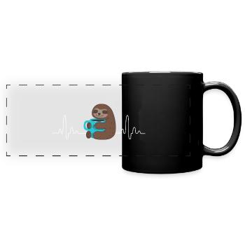 I love coffee t shirt coffee time sholt - Mug panoramique uni - noir - Devant