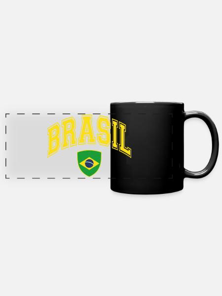 Brésil - Mug panoramique uni - noir