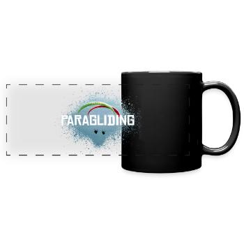 Gliding Into Sunset - Full Colour Panoramic Mug - black - Front