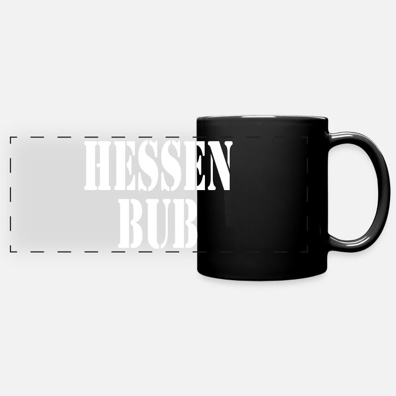 Hessen Bub - Panorama-Tasse farbig - Schwarz