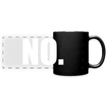 No - Full Colour Panoramic Mug - black - Front