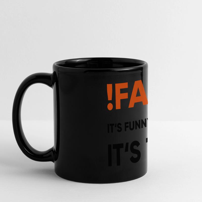 coder - !false it's funny because it's true Panorama-Tasse farbig