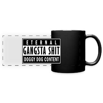 Gangstashit - Panorama-Tasse farbig - Schwarz - Vorne