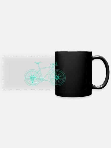 Fahrrad Gravel Bike - Panorama-Tasse farbig - Schwarz