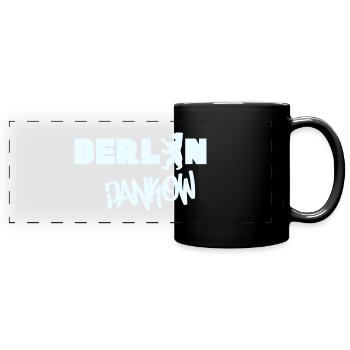 Berlin Pankow lettering Grafitti souvenir district - Full Colour Panoramic Mug - black - Front