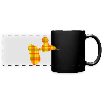 Guadeloupe - Mug panoramique uni - noir - Devant