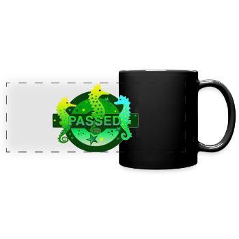 passed swimmer swimmer - Full Colour Panoramic Mug - black - Front