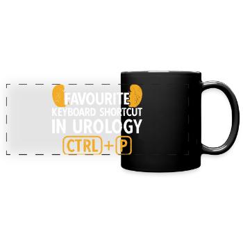 Urology Urologist Nephrology Nephrologist - Full Colour Panoramic Mug - black - Front