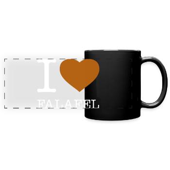 J’ADORE LES FALAFELS - Mug panoramique uni - noir - Devant