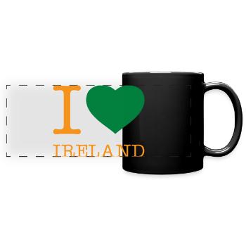 I LOVE IRELAND - Full Colour Panoramic Mug - black - Front