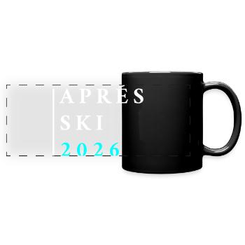 Après-ski 2026 - Mug panoramique uni - noir - Devant
