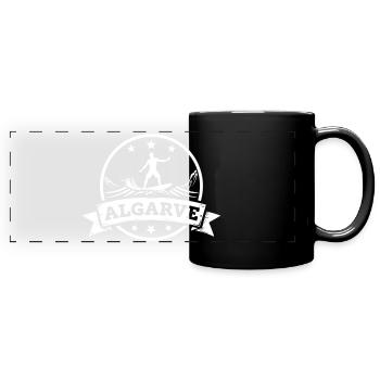 Algarve Surfer Surfing Surfing in Portugal - Full Colour Panoramic Mug - black - Front