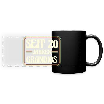 20 ans Anniversaire 20 - Mug panoramique uni - noir - Devant
