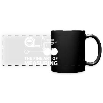 The Fine Art of Measuring Boule Petanque - Full Colour Panoramic Mug - black - Front