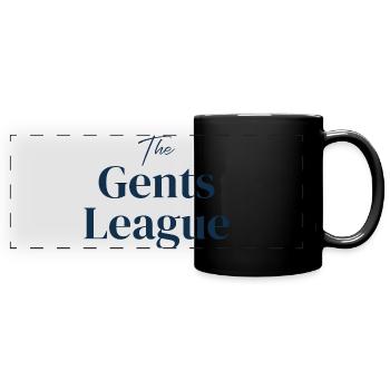 Gents League - Panorama-Tasse farbig - Schwarz - Vorne