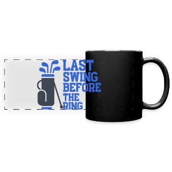 Last Swing Before The Ring - Full Colour Panoramic Mug - black - Front