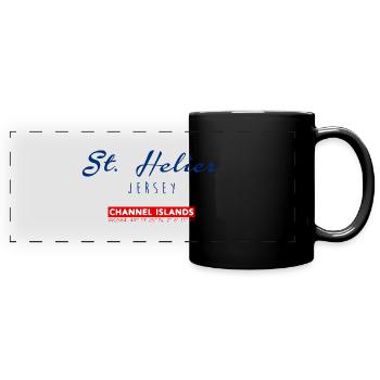 St. Helier, Channel Island - Full Colour Panoramic Mug - black - Front