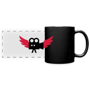 Cameraman / Camera / Video / Cadreur - Mug panoramique uni - noir - Devant