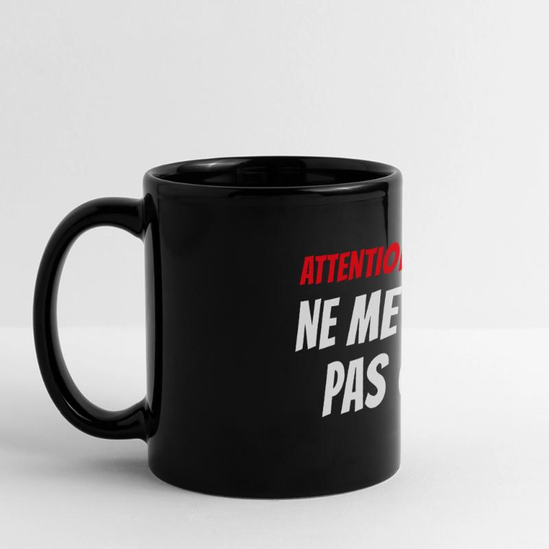attention en mode ne me faites pas chier Mug panoramique uni