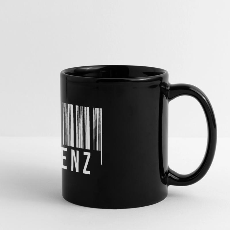 Kamenz Strichcode Panorama-Tasse farbig