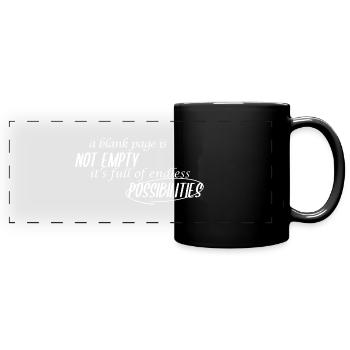 Author Writer Saying - Full Colour Panoramic Mug - black - Front