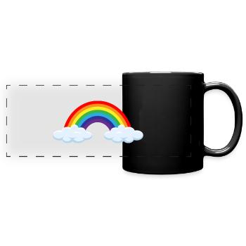 Rainbow after the thunderstorm- ApriNoeScor - Full Colour Panoramic Mug - black - Front