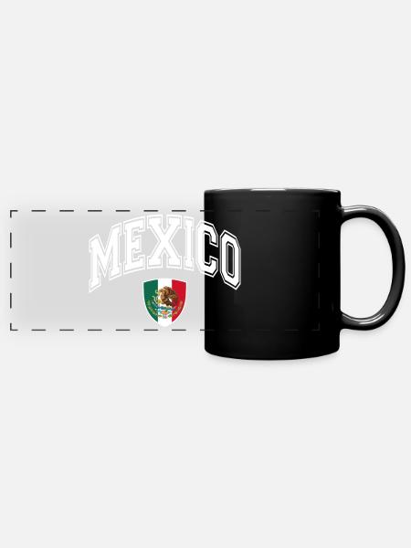 Mexique - Mug panoramique uni - noir