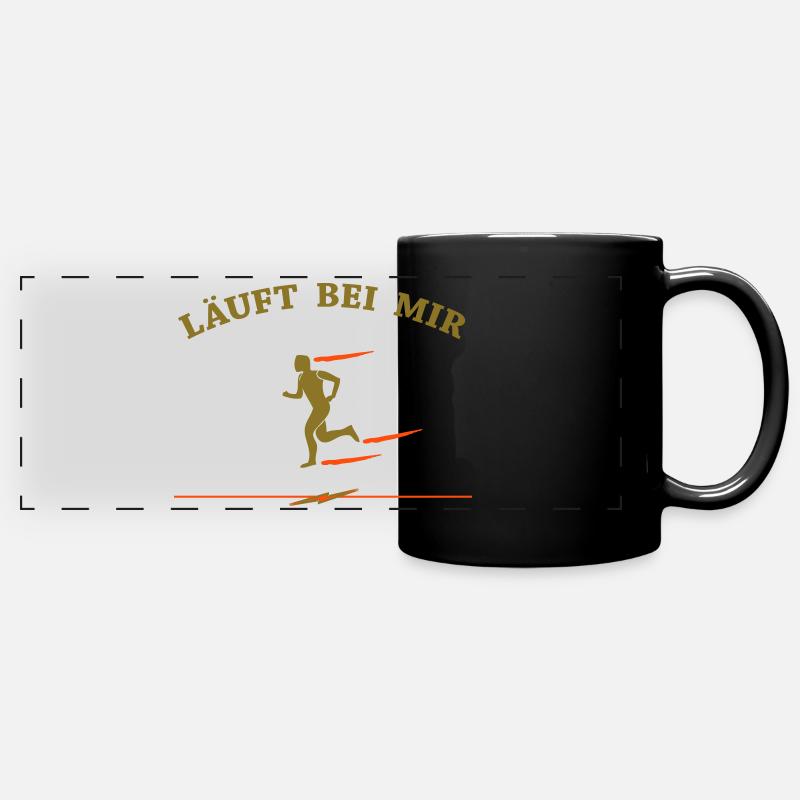 Laufen - Panorama-Tasse farbig - Schwarz