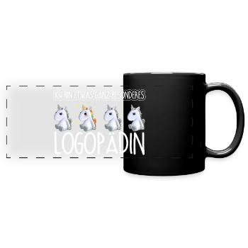 LOGOPÄDIN - Toll - Panorama-Tasse farbig - Schwarz - Vorne