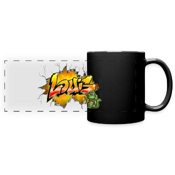 Louis Graffiti - Full Colour Panoramic Mug - black - Front