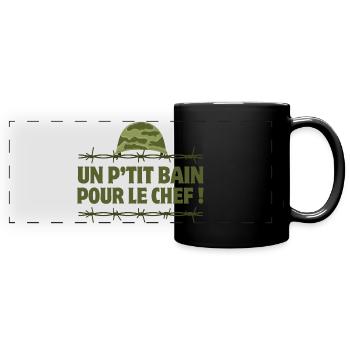 septième compagnie, 7ème compagnie, Pitivier - Mug panoramique uni - noir - Devant