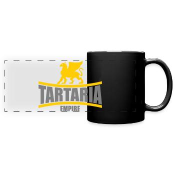 Tartaria Empire | Farben änderbar - Panorama-Tasse farbig - Schwarz - Vorne