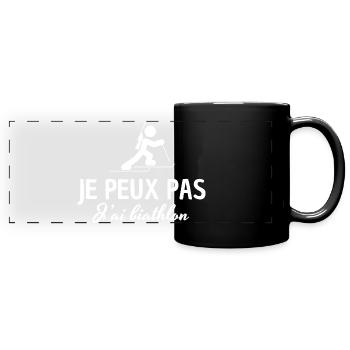 I can't I biathlon - Full Colour Panoramic Mug - black - Front