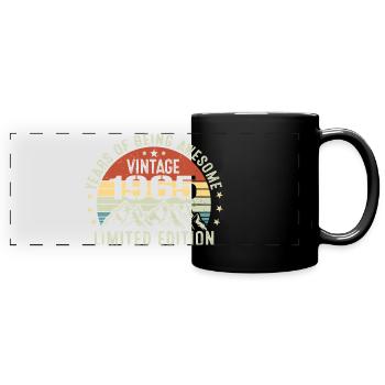 Cadeau pour Célébrer Votre Année de Naissance 1965 - Mug panoramique uni - noir - Devant