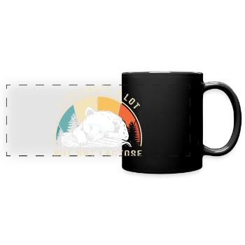 Milch Allergie Laktose Intoleranz Blähungen - Panorama-Tasse farbig - Schwarz - Vorne